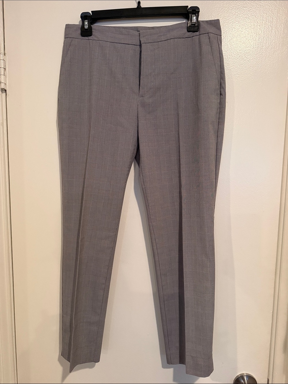 Zara Gray Cropped Tailored Ankle Pants